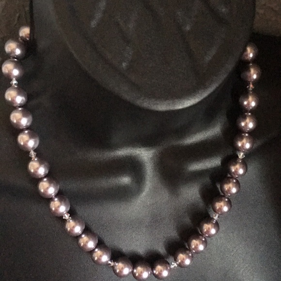 Vintage Sterling necklace size 20”Swarovski. - Picture 4 of 8